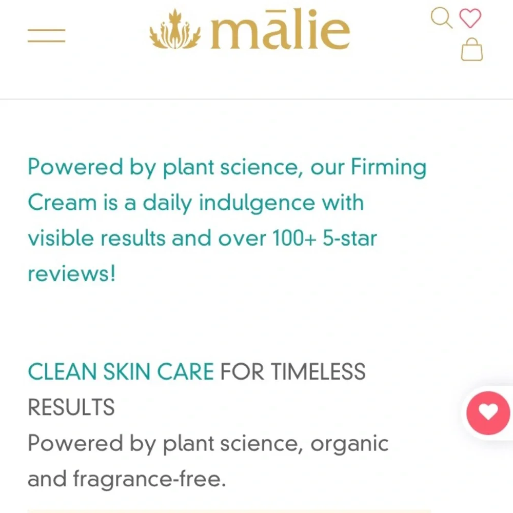 ‼️NIB‼️Malie Organics Botanybeauty Firming Cream - Picture 2 of 10
